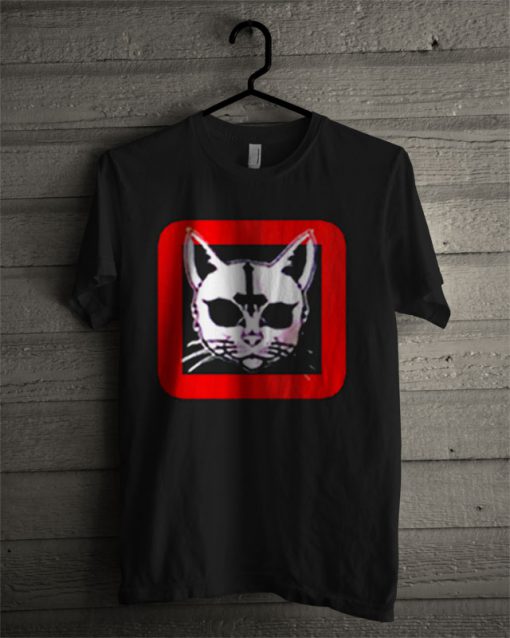 Cat Upside Down Cross T Shirt