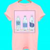 Corner Store Water Bottles Pink T Shirt
