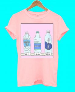 Corner Store Water Bottles Pink T Shirt