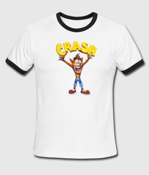 Crash Bandicoot Ringer T Shirt