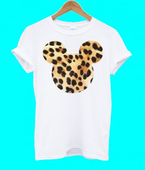Disney Mickey Mouse Leopard T Shirt