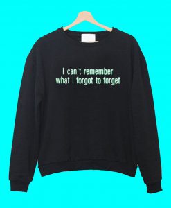 I Can’t Remember What I Forgot To Forget Sweatshirt