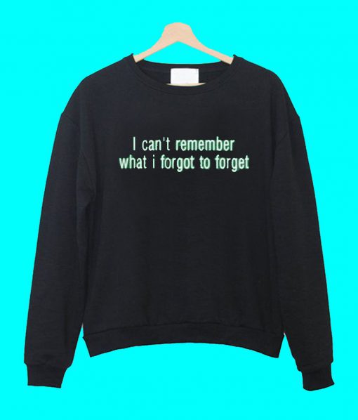 I Can’t Remember What I Forgot To Forget Sweatshirt