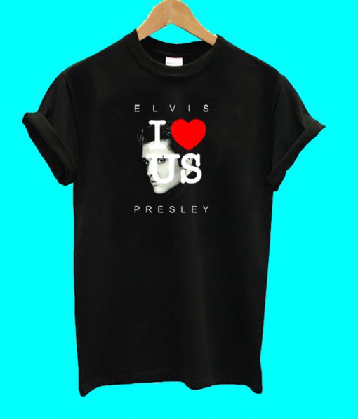 I Love USA Elvis Presley T Shirt