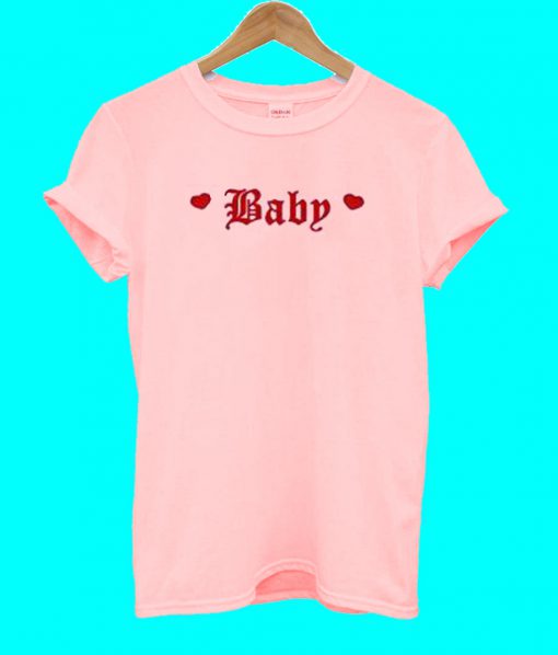 Letters Baby Light Pink Unisex adult T Shirt