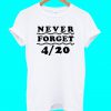 Never Forget 420 T Shirt