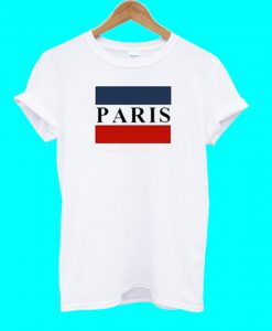 Paris Striped Flag T Shirt