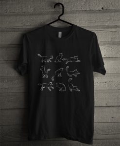 Pattern Sketch Of Cats T Shirt