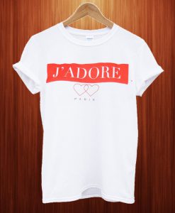 Plus J'adore Paris Slogan T Shirt