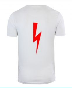 Red Lighting Bolt Back T Shirt