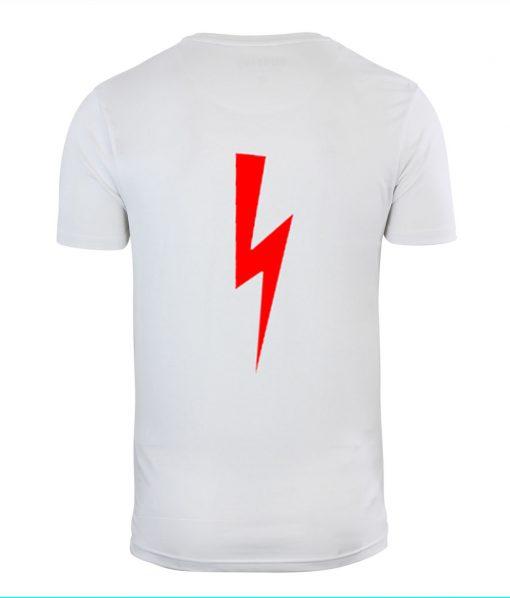 Red Lighting Bolt Back T Shirt