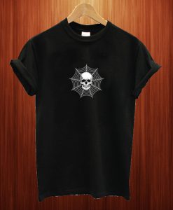 Skull Head Cobweb T Shirt