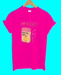 Strawberry Ichigo Milk Light Pink T Shirt