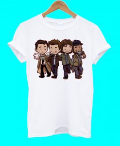 Supernatural Characters Cartoon T Shirt