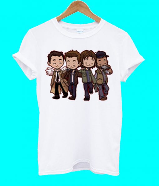 Supernatural Characters Cartoon T Shirt