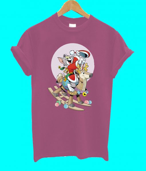 Tom and Jerry Merry Christmas T Shirt