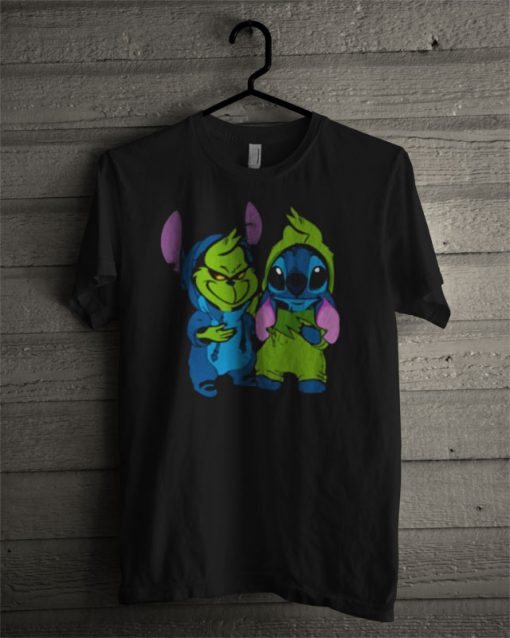 Baby Grinch And Stitch T Shirt