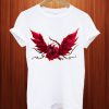Black Rose Dragon T Shirt