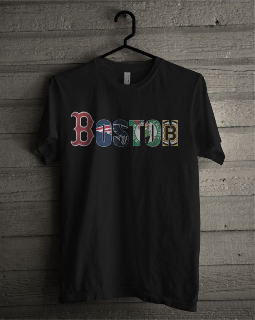 Boston Red Sox New England Patriots Boston Celtics Boston Bruins T Shirt