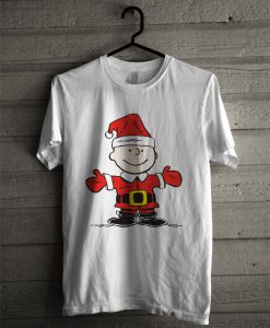 Charlie Brown Santa T Shirt