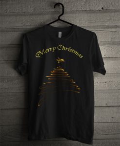 Christmas Tree Gold T Shirt