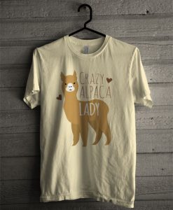 Crazy Alpaca Lady T Shirt