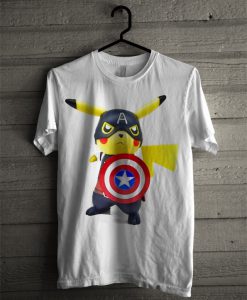 Deadpool Captain America Pikachu T Shirt