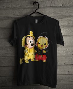 Friendship Pikachu And Mickey Mouse Mashup T Shirt