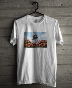 Girl With Sun Flower T Shirt
