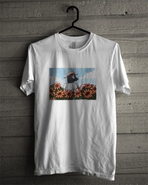 Girl With Sun Flower T Shirt