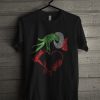 Glitter Grinch Holding Ornament Hair Stylist T Shirt