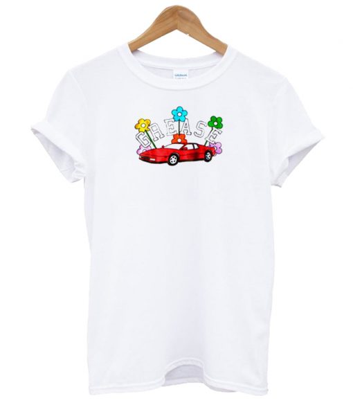 Grease Car Flowers T Shirt