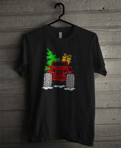 Jeep Christmas Gift And Tree T Shirt