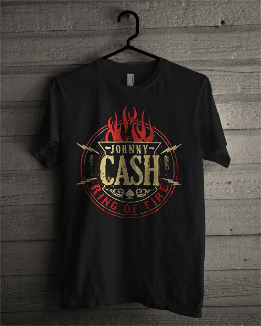 Johnny Cash Mens Ring Of Fire T Shirt