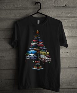 Mustang Car Christmas Tree T Shirt