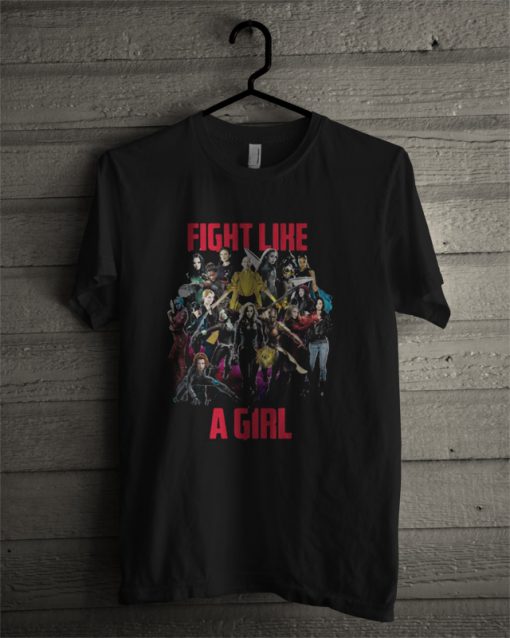 Official Fight Like A Girl Marvel Girl T Shirt