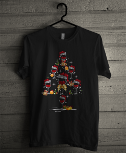 Official Wine Glass Christmas Tree T Shirt