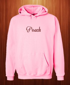 Peach Font Hoodie