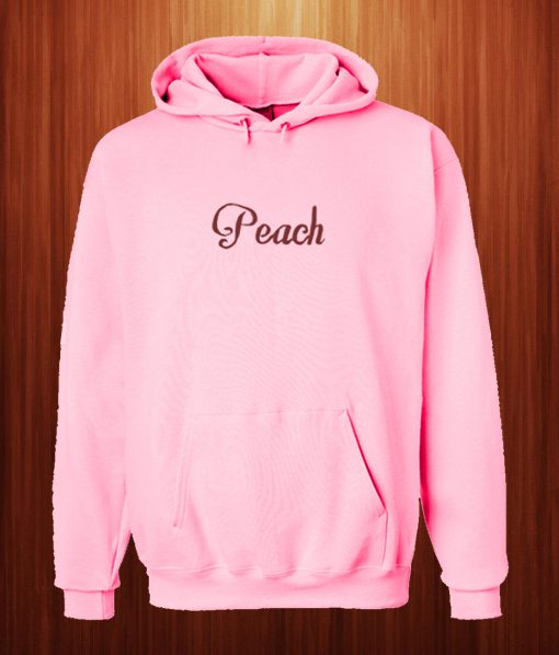 Peach Font Hoodie