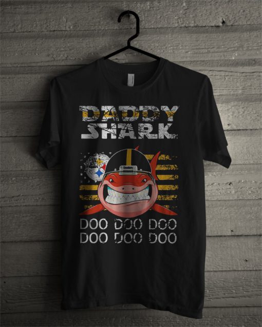 Pittsburgh Steelers Daddy Shark Doo Doo Doo T Shirt