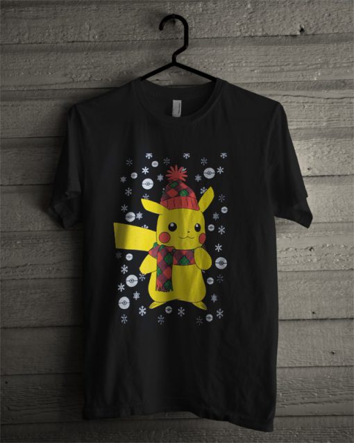 Pokemon Pikachu Kid's Christmas T Shirt