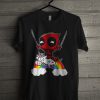 Riding A Unicorn Deadpool T Shirt