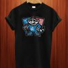 Rocket City Trash Panda Flag Charcoal Ls T Shirt