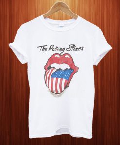 Rolling Stones US Tour Crew Tee in Dirty White T Shirt