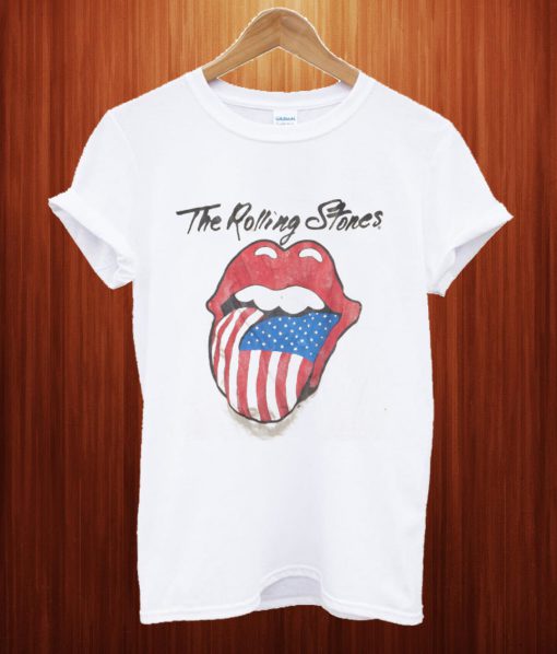 Rolling Stones US Tour Crew Tee in Dirty White T Shirt