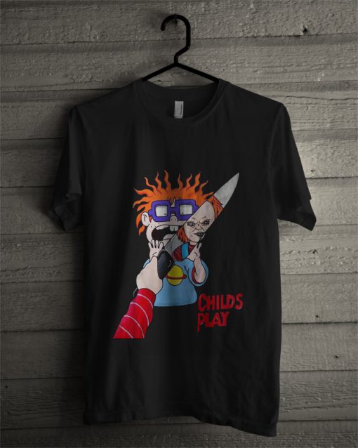 Rugrats Scary Chucky Doll With Knife Child's Play T Shirt