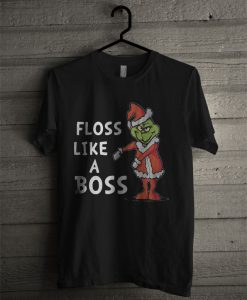 Santa Grinch Floss Like A Boss Christmas T Shirt