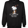 Snoopy All I Need Is Love And Hockey And A Dog Hoodie