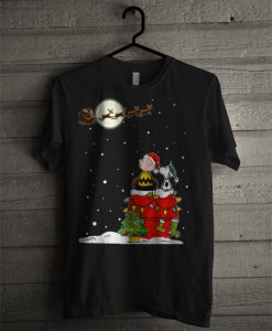 Snoopy Charlie Brown Santa Claus T Shirt