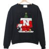 Snoopy Xmas Football Nebraska Cornhuskers Sweatshirt